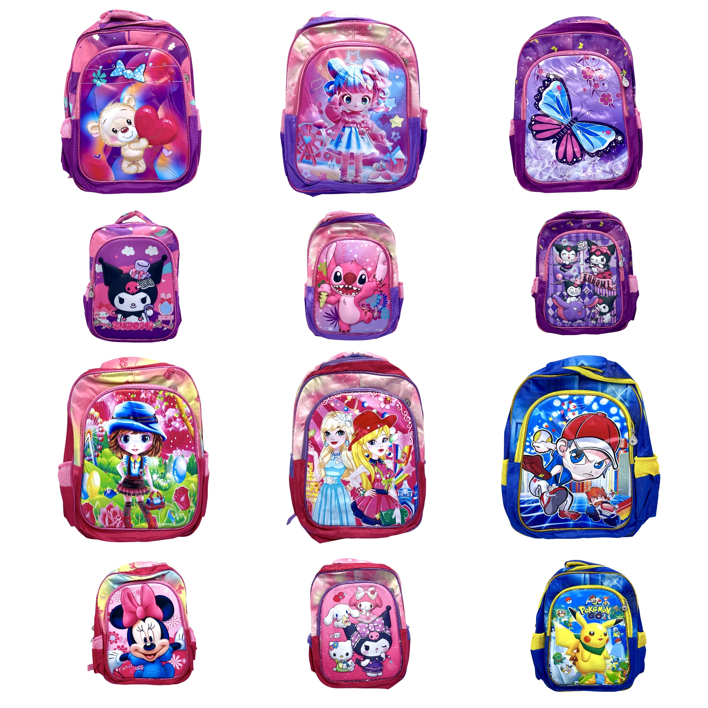 Mochila 2 Cierres Yoo Happy - Tonos Rosas - Imagen 3