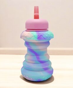 Botella Silicona Plegable Pastel 600ml