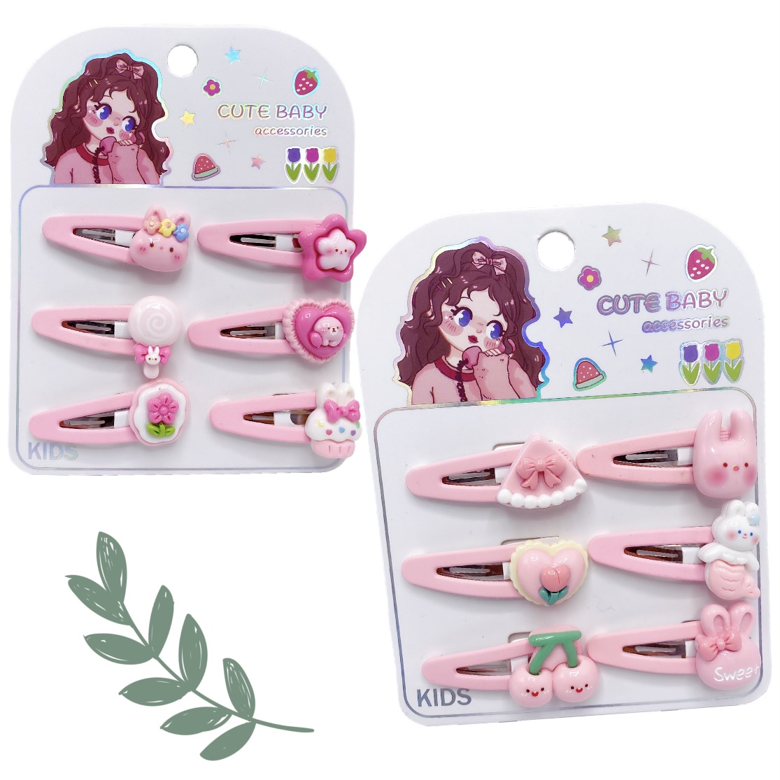 Hebillas Cute Baby x6