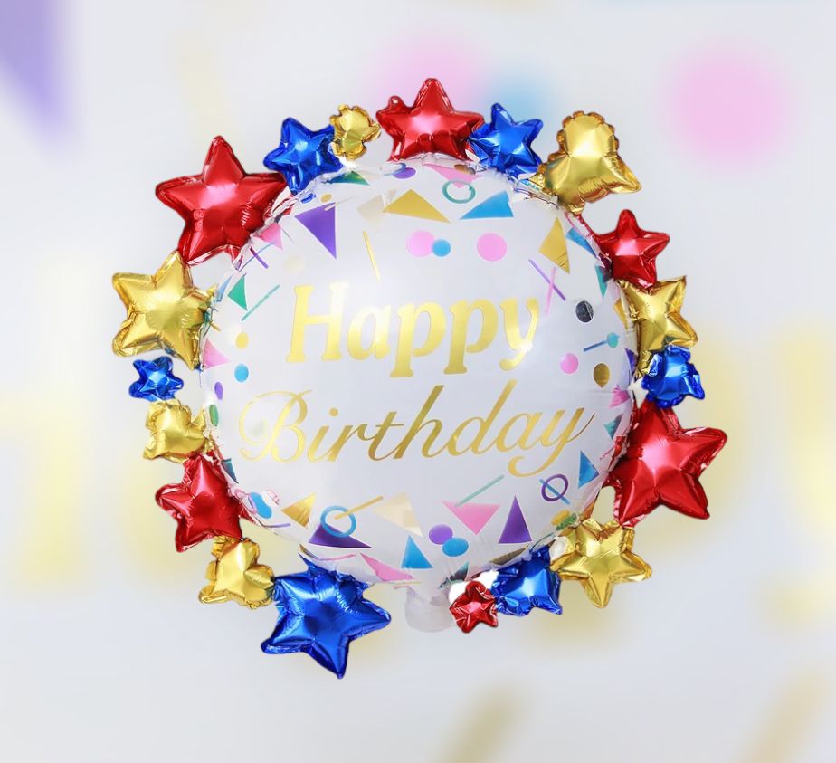 Globo Feliz Cumpleaños - Deco Estrellas