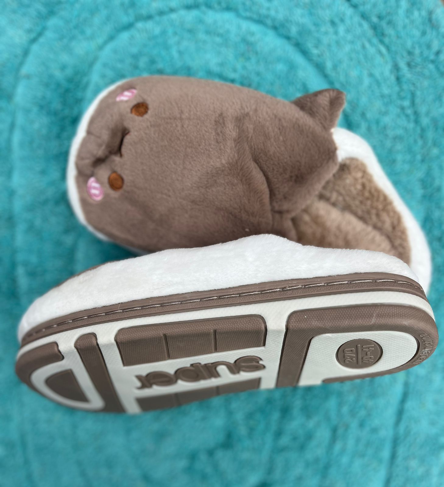 Pantufla Importada Gamuzada Bear - Imagen 2