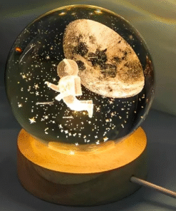 Esfera de Cristal - Astronauta media luna
