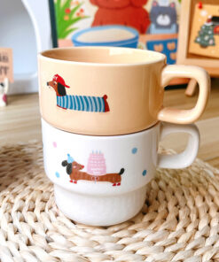Taza de Ceramica - Happy Dog Salchicha
