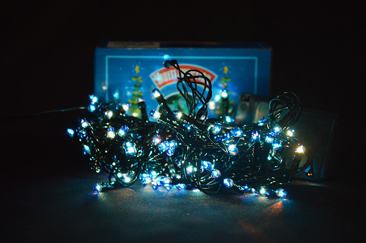 Luces de Navidad Azul