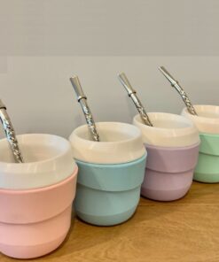 Mate Circulo + Bombilla de Aluminio