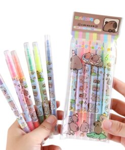 Marcadores doble punta x6 - Capybara