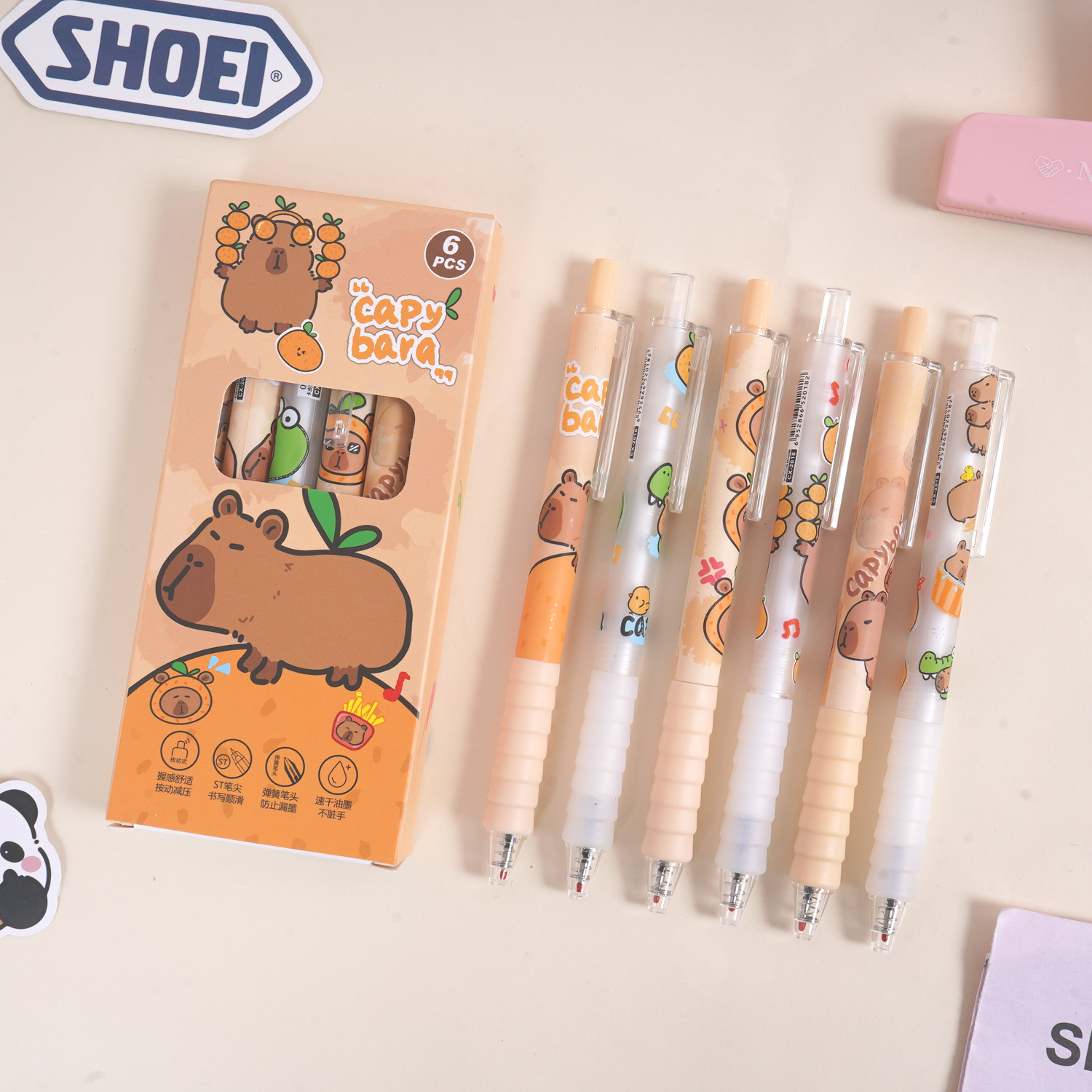 Lapiceras Capybara x6