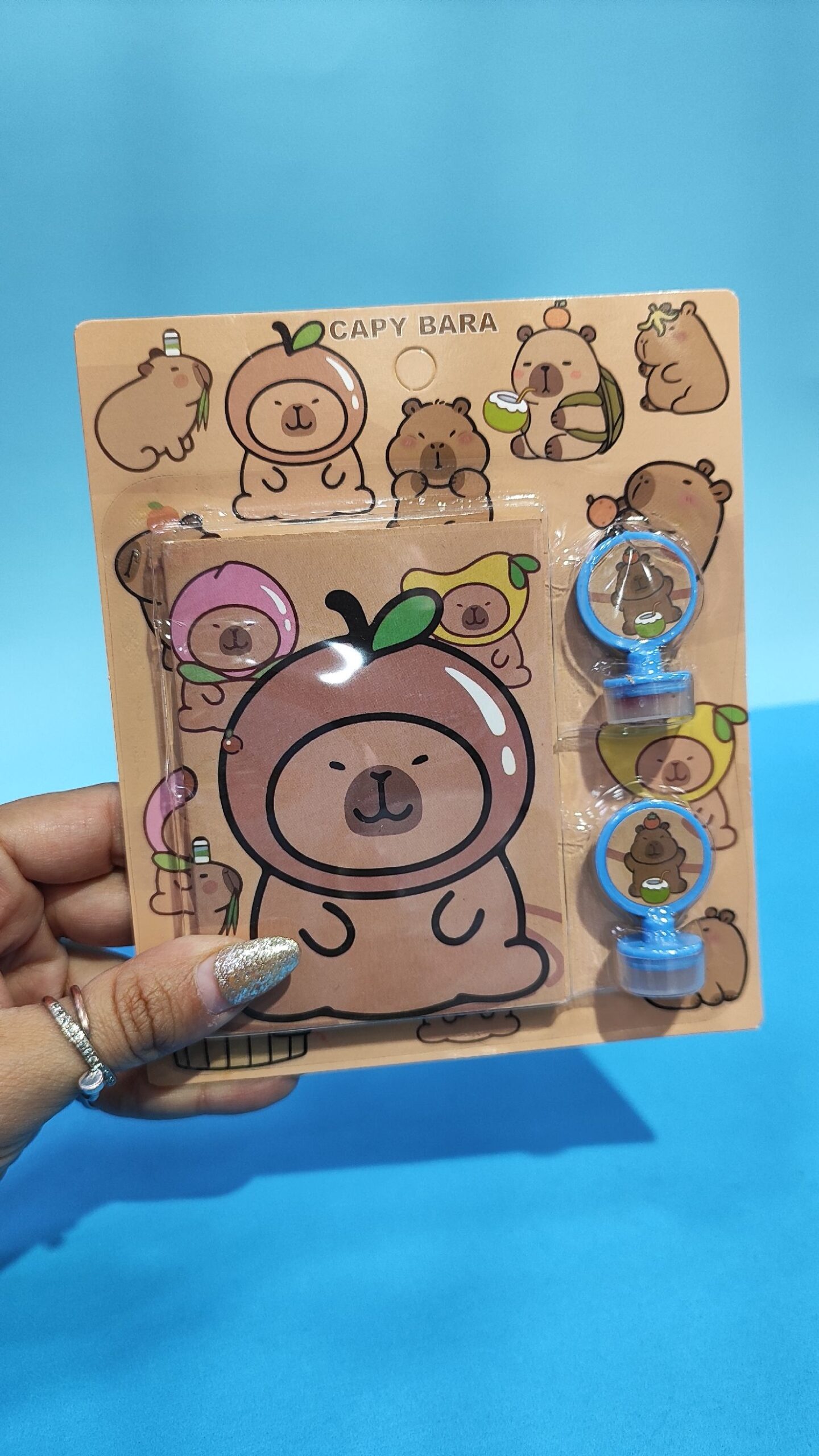 Sellos x2 + Anotador - Capybara