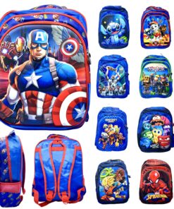 Mochilas 3D - 3 Cierres Tonos Azules