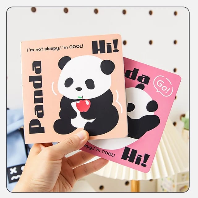 Cuaderno Hi Panda con Marcapáginas + Stickers