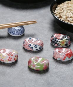 Apoya Palitos De Ceramica -  Japanese Style x2