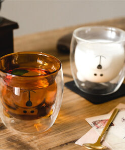 Alternative view of Vaso Doble Vidrio Osito