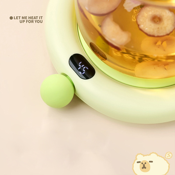 Posavasos de Calefacción con Carga USB - Cute Animals - Imagen 4