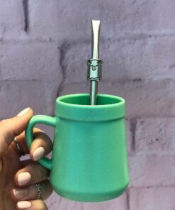 Alternative view of Mate assa Pastel con bombilla aluminio