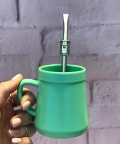 Alternative view of Mate assa Pastel con bombilla aluminio