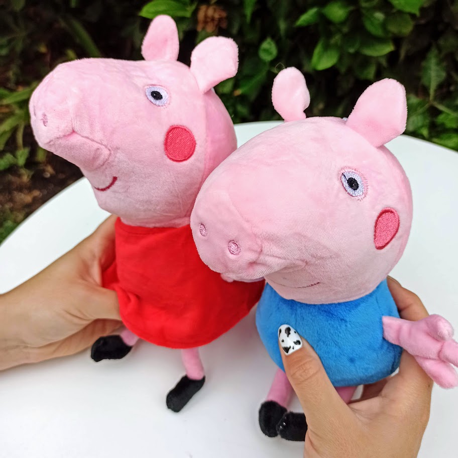 Peluches Peppa y George