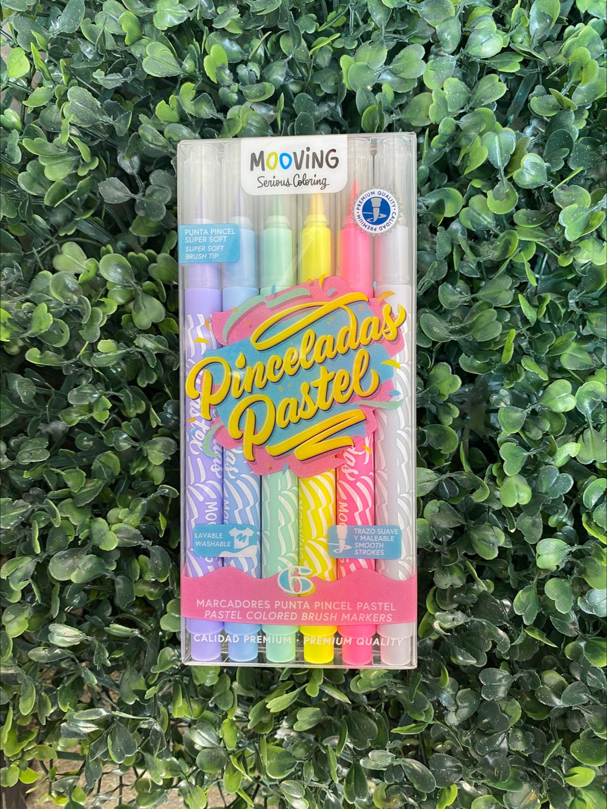Marcadores Pinceladas Pastel x6 - Mooving