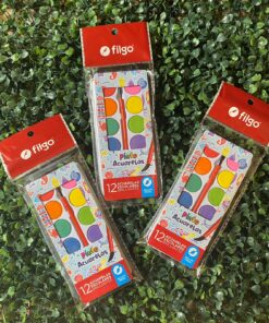 Acuarela 12 Colores Brillantes - Filgo