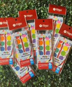 Alternative view of Acuarela 12 Colores Brillantes - Filgo