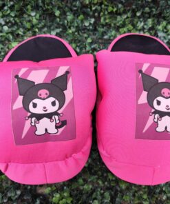 Pantuflon Soft - Kuromi Sublimada Rosa y Violeta