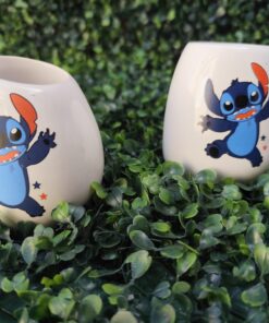 Mate de Ceramica - Stitch Blanco