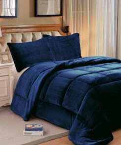 Edredon Flanel Cacharel - Azul Marino