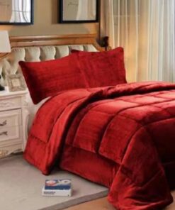 Edredon Flanel Cacharel - Rojo