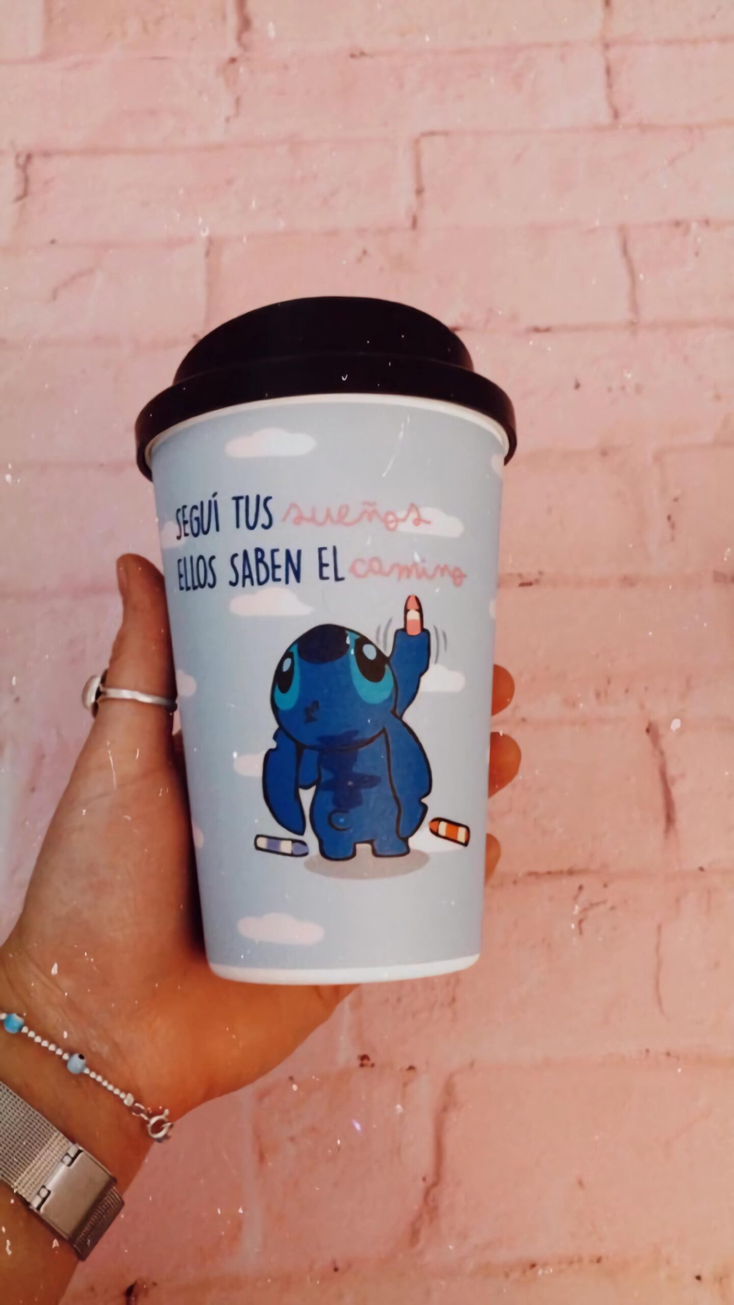 Vaso Termico de Cafe - Stitch