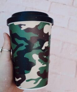 Vaso Termico de Cafe - Camuflado verde