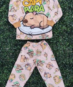 Pijama Infantil - Capybara Beige