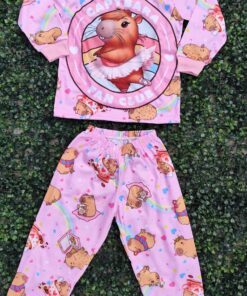 Pijama Infantil - Capybara Rosa