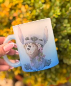 *PREVENTA!!!* Taza ESMERILADA STITCH (coco)