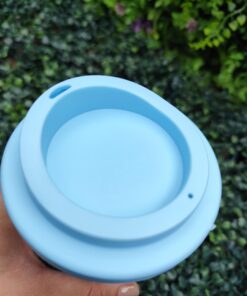 Alternative view of Vaso Doble Capa Liso - Celeste