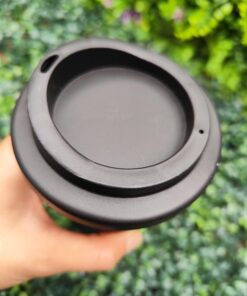 Alternative view of Vaso Doble Capa Liso - Negro