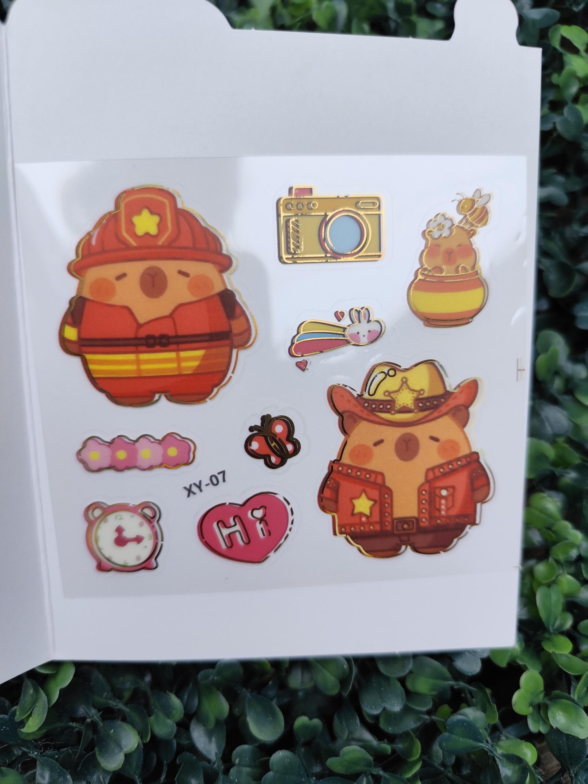 Sticker x3 PCS - Capybara - Imagen 4