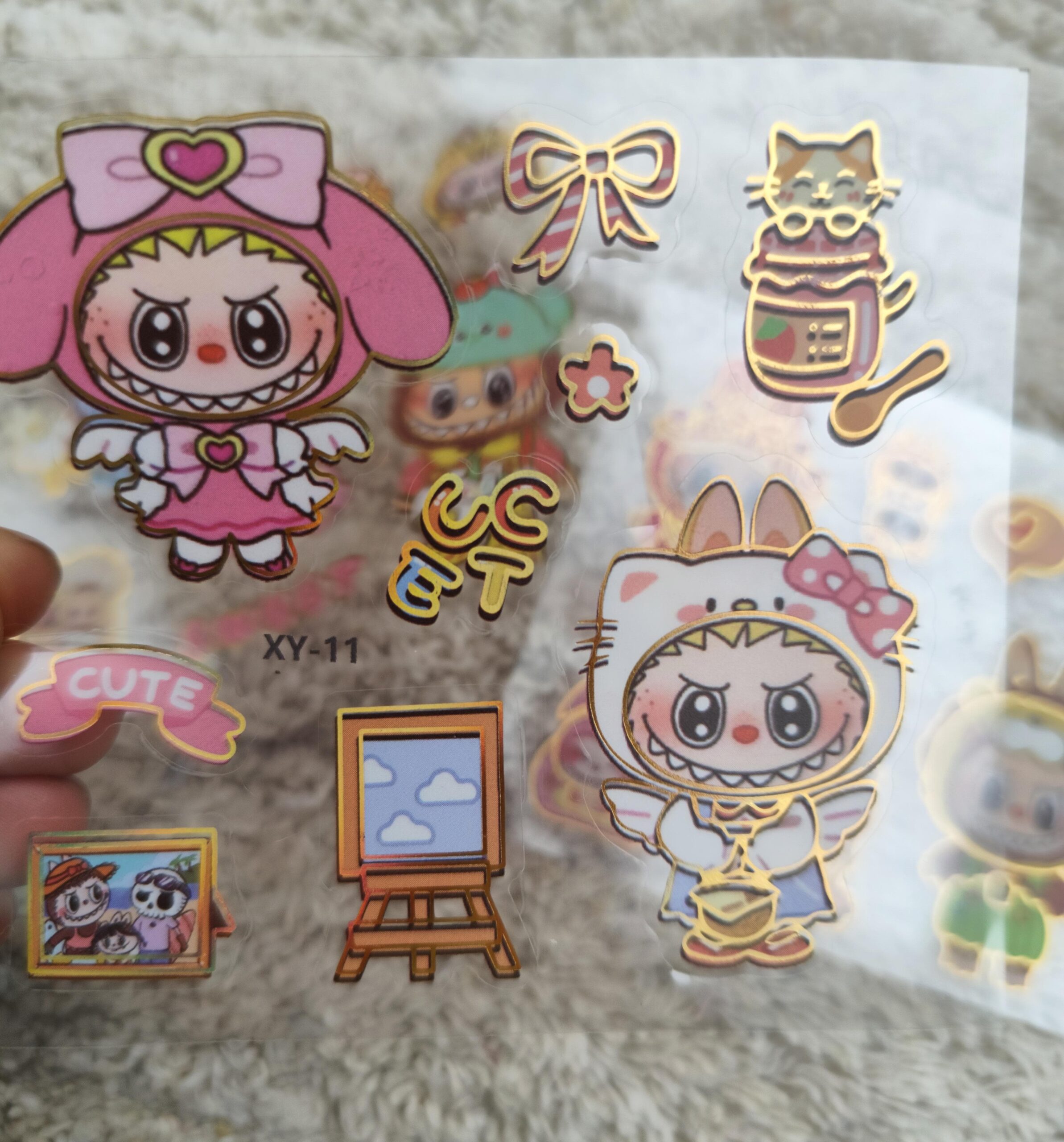 Sticker x3 PCS - Labubu - Imagen 3