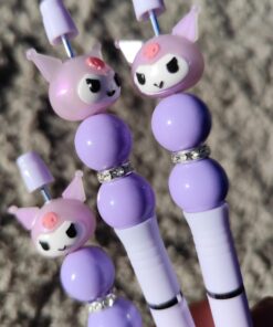 Alternative view of Lapicera Bolita y Brillo x2 - Kuromi