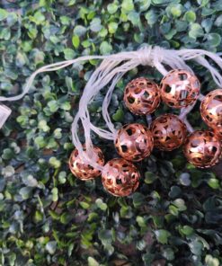 Esferas Calada Bronce - Luz Calida