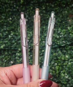 Lapicera Retractil transparente