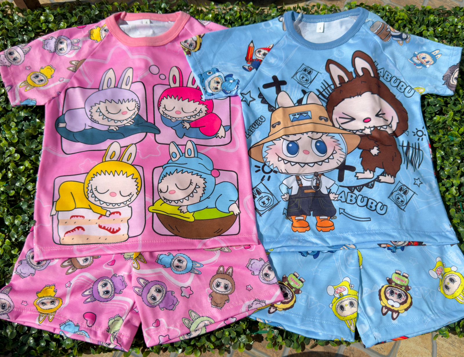 Pijama VERANO KIDS - Labubu Rosa - Imagen 2