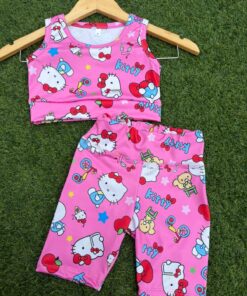 Conjunto Top + Biker - Hello Kitty