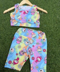 Conjunto Top + Biker - Labubu