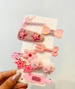 Hebillas Cute Rosa x8