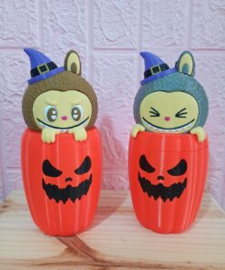 Vaso 3D Labubu Halloween