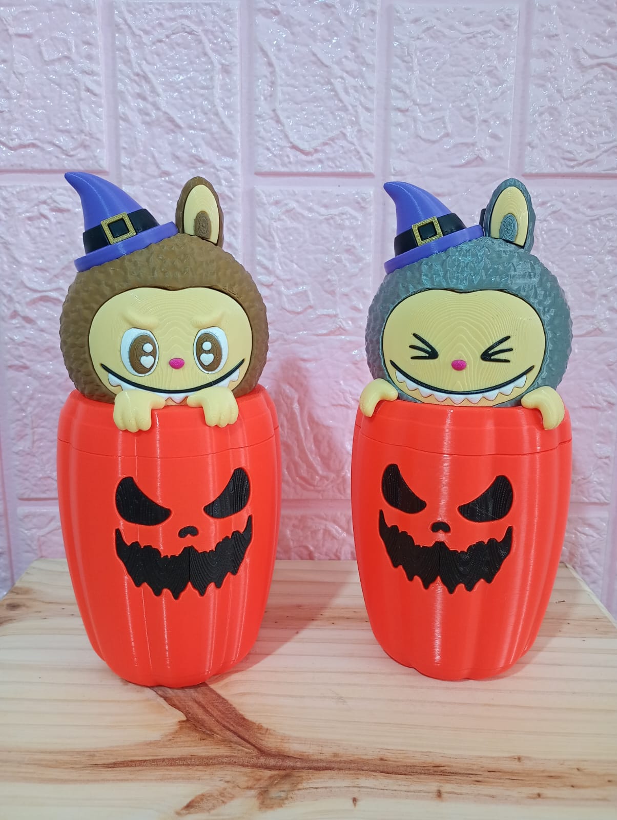 Vaso 3D Labubu Halloween