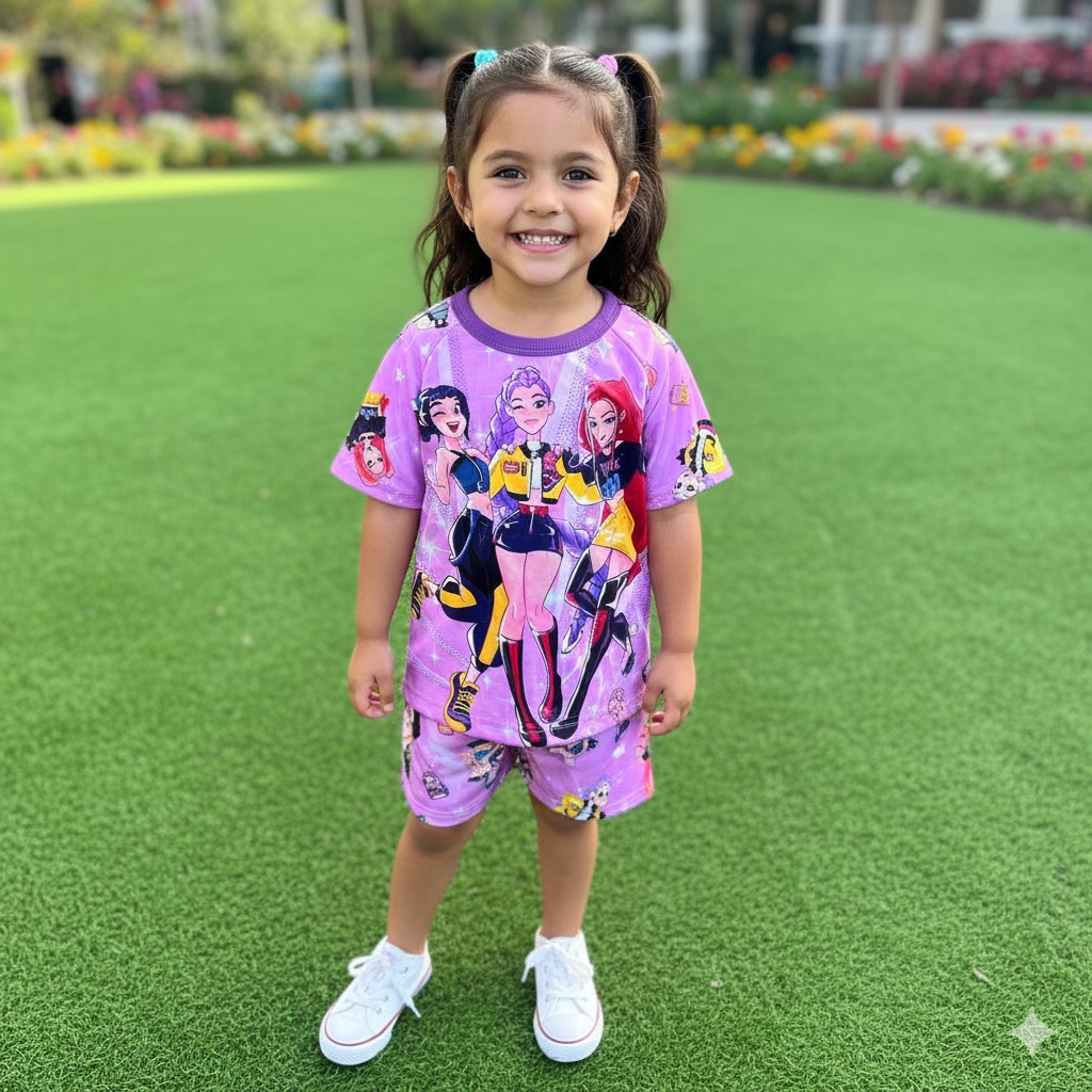 Pijama VERANO KIDS - Las Guerreras K-Pop