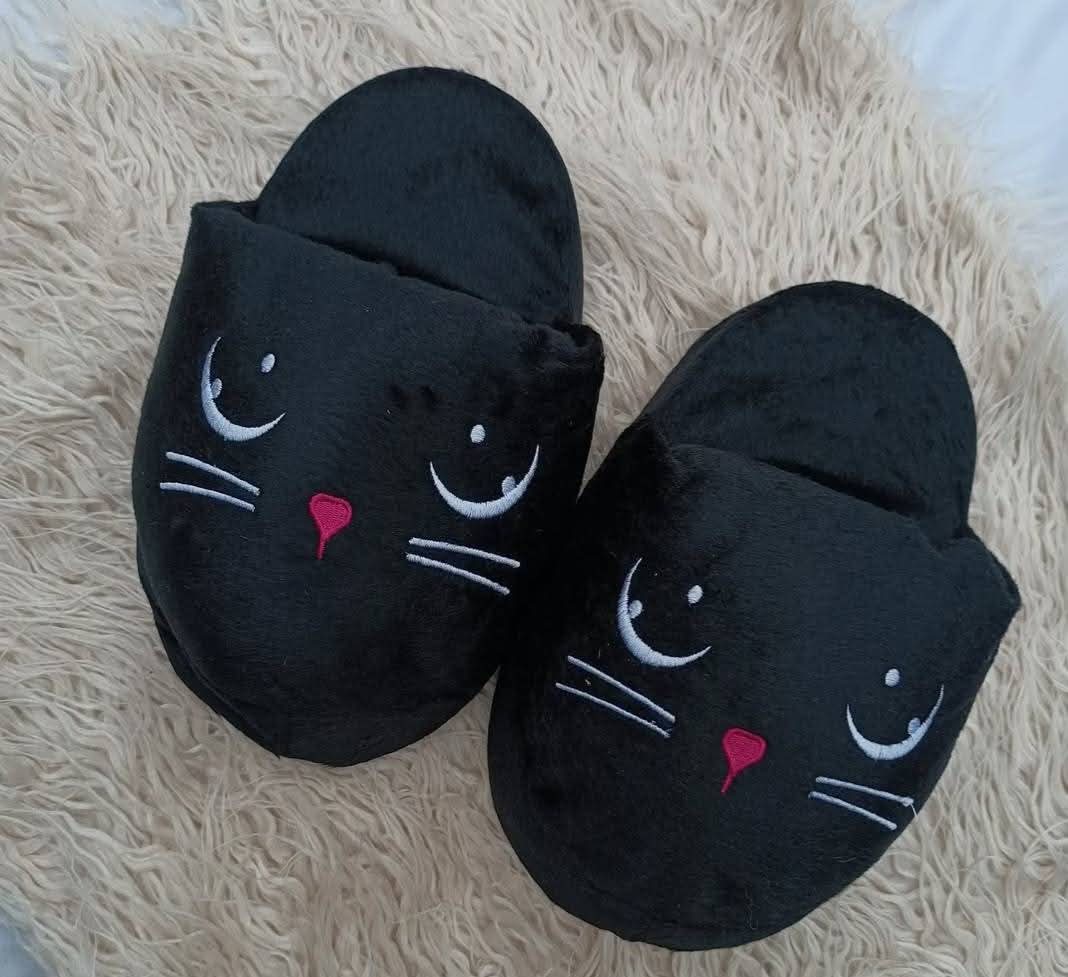 Pantuflon Soft - Gato (Negro) - Imagen 3