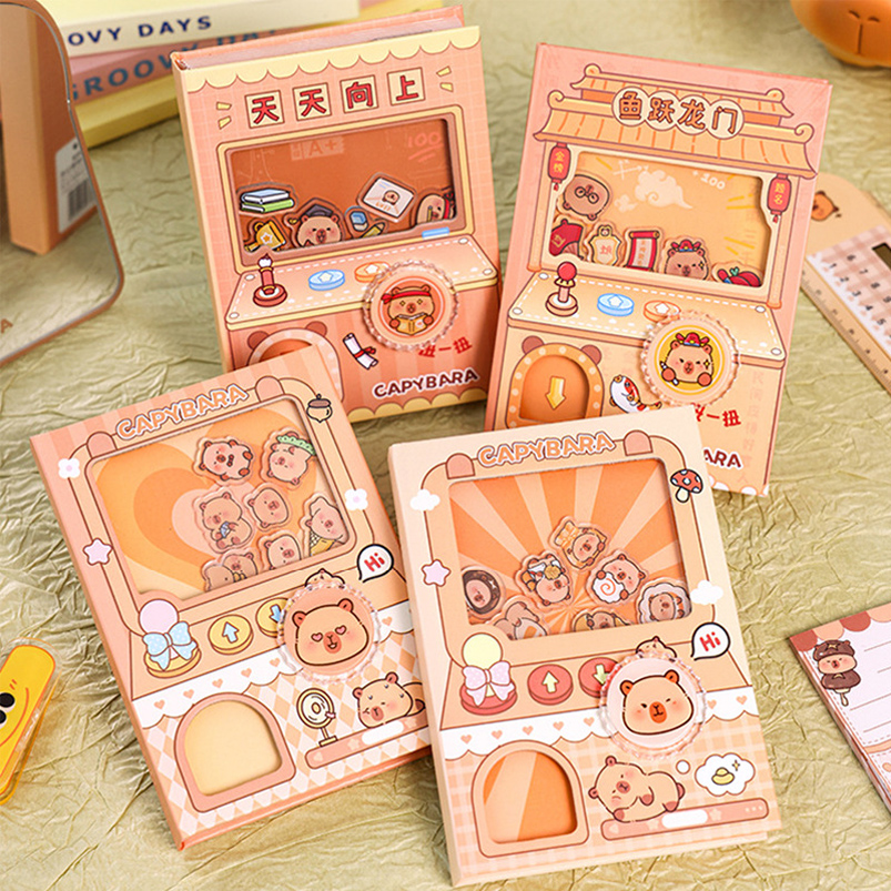 Mini Cuaderno Anotador con Gachapón Capybara - Imagen 3