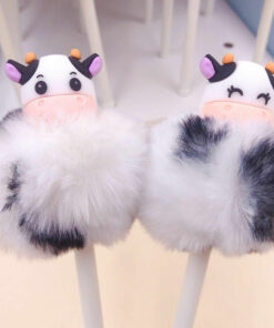 Lapicera Bolígrafo Cow Cute Pompóm