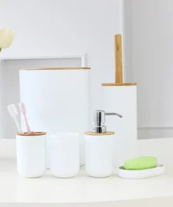 Set de Baño 6 piezas - Blanco